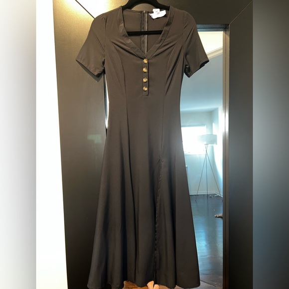 Black Midi Dress - Picture 6 of 7